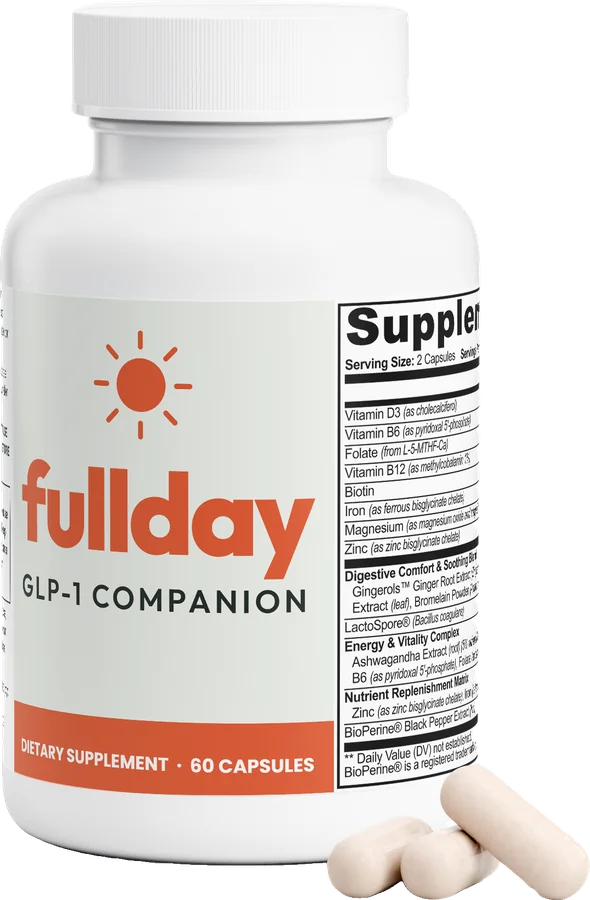 Fullday bottle with capsules